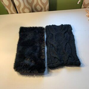 Lot of two black infinity scarves The Limited & Gap